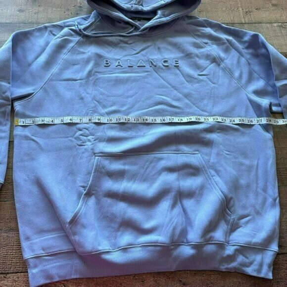 Balance men’s size XL embossed oversized hoodie the maker hood in nitrogen blue - Picture 2 of 7